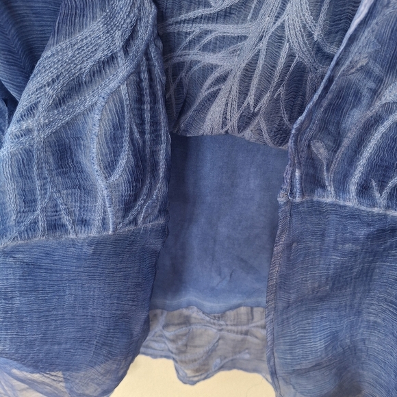 Soft Surroundings Womens Knee-length 100% Silk Embroidered Dress Size M - Picture 4 of 9